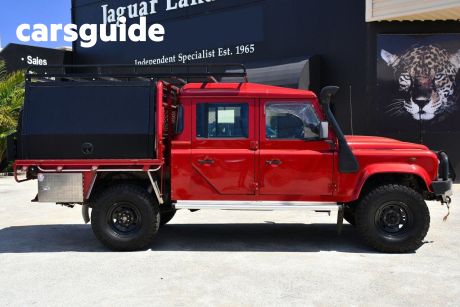 Red 2013 Land Rover Defender Crew Cab Chassis 130 (4X4)