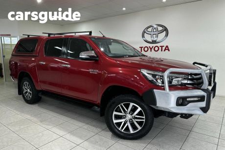 Red 2017 Toyota Hilux Ute Tray SR5