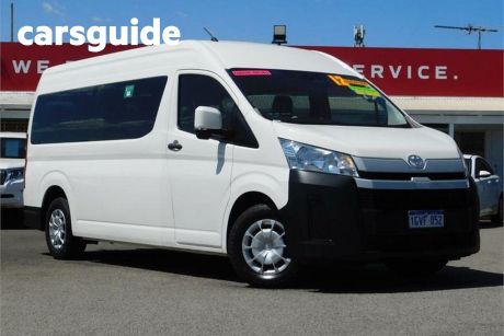 White 2019 Toyota HiAce Commercial Commuter High Roof Super LWB