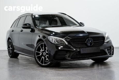 Black 2018 Mercedes-Benz C200 Estate EQ (hybrid)