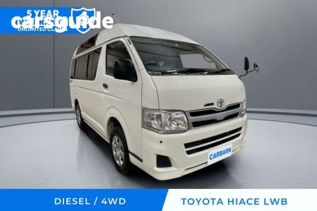 White 2013 Toyota HiAce Commercial