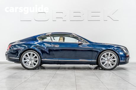 Blue 2005 Bentley Continental Coupe GT