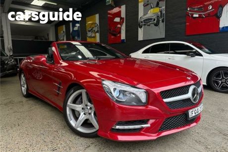 Red 2012 Mercedes-Benz SL500 Convertible BE