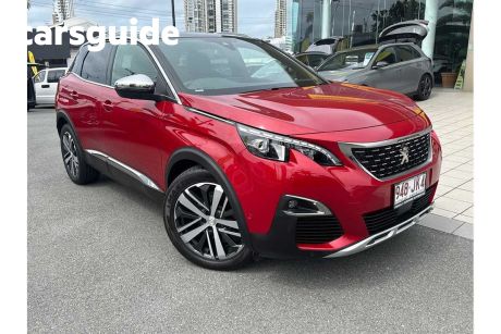 Red 2017 Peugeot 3008 Wagon GT