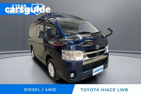 Blue 2020 Toyota HiAce Commercial