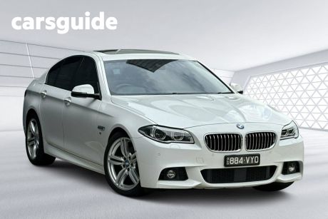 White 2015 BMW 528I Sedan Luxury Line