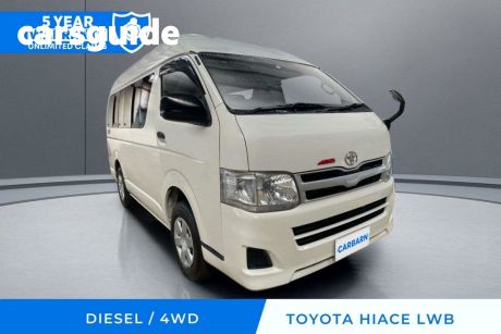 White 2013 Toyota HiAce Commercial