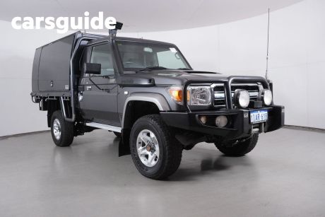 Grey 2015 Toyota Landcruiser Cab Chassis GXL (4X4)