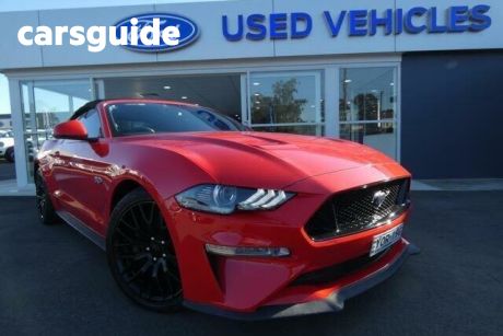 Red 2019 Ford Mustang Convertible
