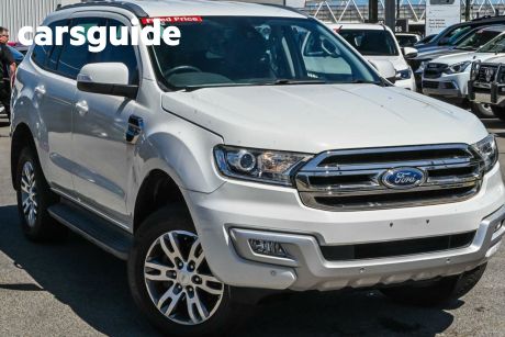 White 2017 Ford Everest Wagon Trend