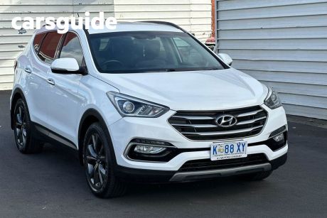 White 2017 Hyundai Santa FE Wagon Active X