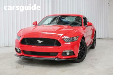 Red 2017 Ford Mustang Coupe Fastback GT 5.0 V8