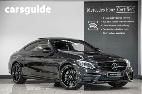 Grey 2023 Mercedes-Benz C300 Coupe