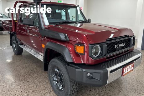 Red 2024 Toyota Landcruiser 70 Series Double Cab Chassis LC79 GXL