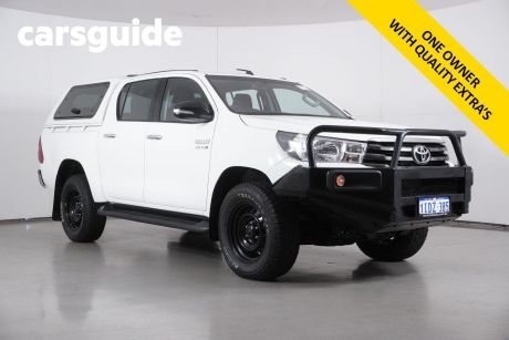 White 2017 Toyota Hilux Dual Cab Chassis SR (4X4)