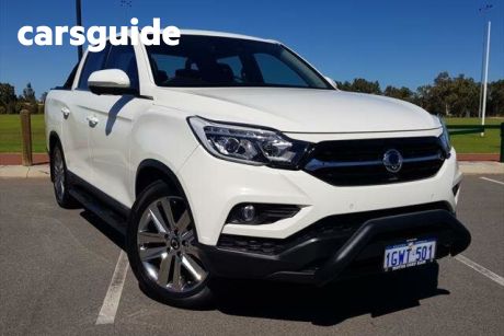 White 2019 Ssangyong Musso Dual Cab Utility Ultimate