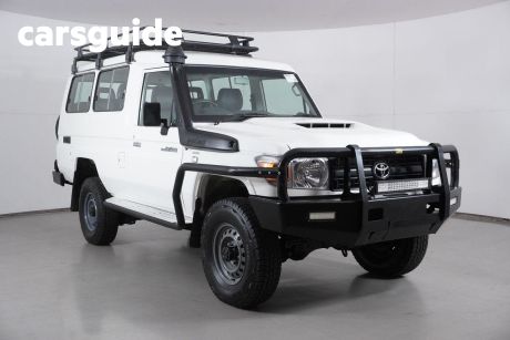 White 2019 Toyota Landcruiser Troop Carrier Workmate (4X4) 2 Seat