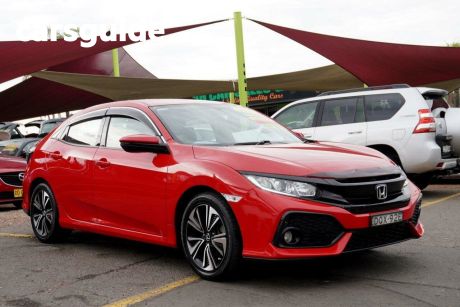 Red 2017 Honda Civic Hatchback VTI-S