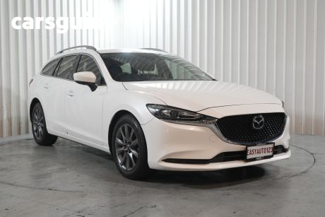 White 2019 Mazda 6 Wagon Sport