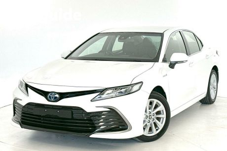 White 2021 Toyota Camry Sedan Ascent Hybrid
