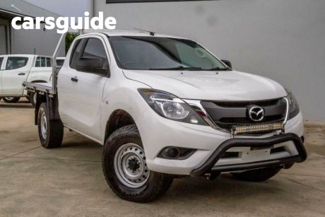 White 2017 Mazda BT-50 Ute Tray B3000 SDX Freestyle Utility Extended Cab 4dr Auto 5sp 4x4 3.