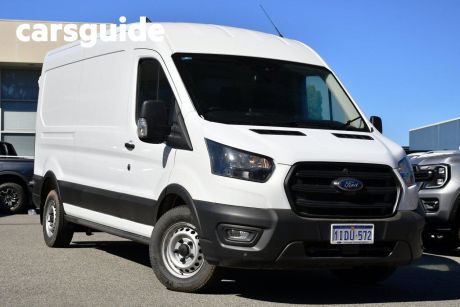 White 2023 Ford Transit Commercial 350L (Mid Roof)