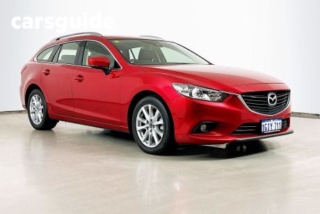 Red 2017 Mazda 6 Wagon Sport