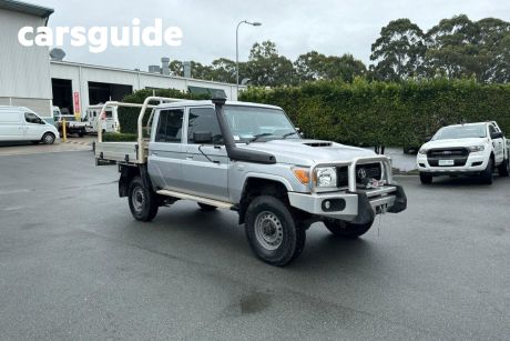 Silver 2018 Toyota Landcruiser Double Cab Chassis Workmate (4X4)