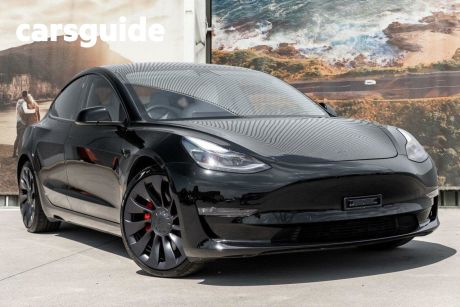 Black 2021 Tesla Model 3 Sedan Performance
