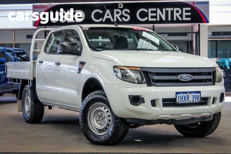 White 2013 Ford Ranger Dual Cab Chassis XL 3.2 (4X4)
