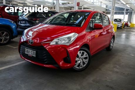 Red 2019 Toyota Yaris Hatchback Ascent