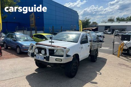 White 2007 Toyota Hilux Cab Chassis SR (4X4)