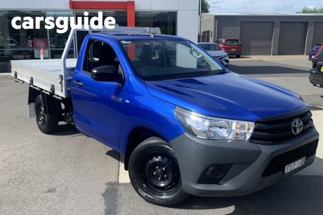 Blue 2016 Toyota Hilux Cab Chassis Workmate