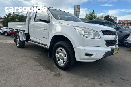 White 2013 Holden Colorado Ute Tray RG LX Cab Chassis 2dr Man 5sp 2.8DT