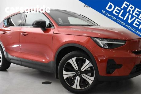 Red 2022 Volvo C40 Wagon Recharge Pure Electric