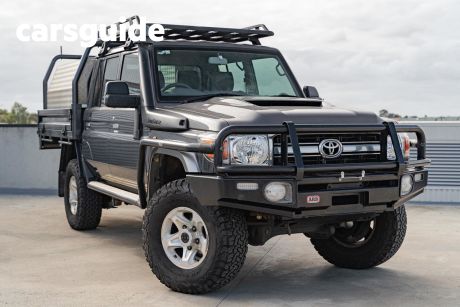 Grey 2018 Toyota Landcruiser Double Cab Chassis GXL (4X4)