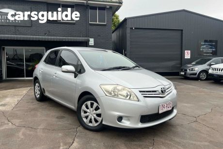 Silver 2011 Toyota Corolla Hatch Ascent ZRE152R