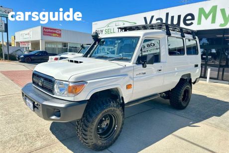 White 2022 Toyota Landcruiser 70 Series Wagon Workmate Troop Carrier