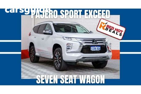 White 2021 Mitsubishi Pajero Sport Wagon Exceed (4X4) 7 Seat