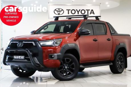 Red 2021 Toyota Hilux Double Cab Pick Up Rogue (4X4)