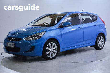 Blue 2019 Hyundai Accent Hatchback Sport