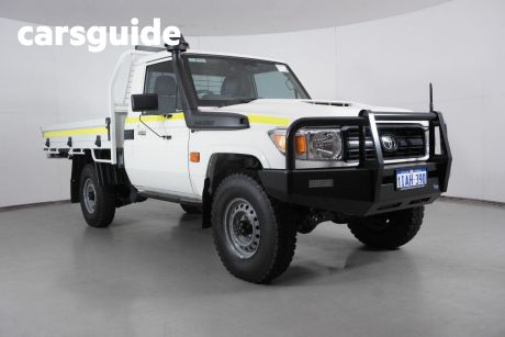 White 2023 Toyota Landcruiser 70 Series Cab Chassis LC79 Workmate