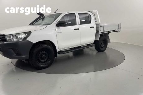 White 2020 Toyota Hilux Double Cab Pick Up Workmate (4X4)
