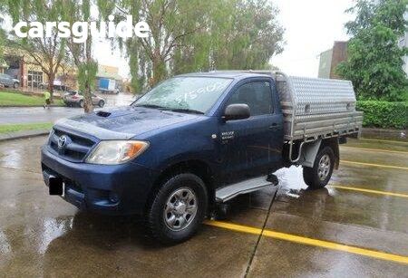 Blue 2008 Toyota Hilux Cab Chassis SR (4X4)