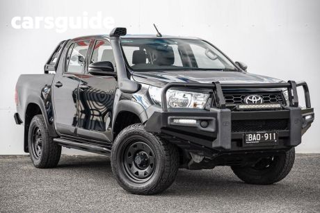 Black 2019 Toyota Hilux Double Cab Pick Up Rugged (4X4)