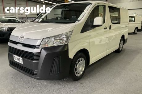 White 2019 Toyota HiAce Van LWB