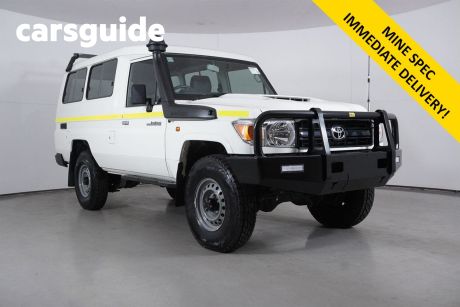 White 2022 Toyota Landcruiser 70 Series Wagon Workmate Troop Carrier
