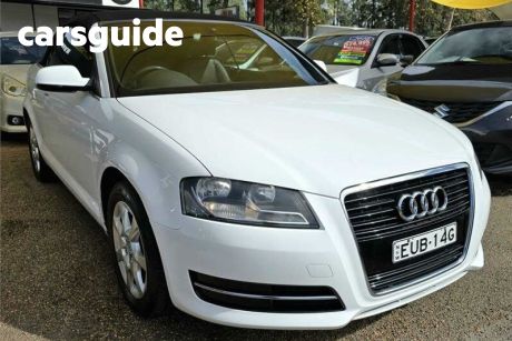 White 2012 Audi A3 Cabriolet 1.8 Tfsi Attraction