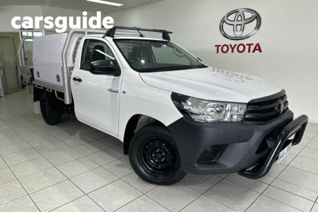 White 2019 Toyota Hilux Ute Tray 4x2 Workmate 2.7L