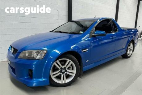 Blue 2009 Holden Commodore Utility SS